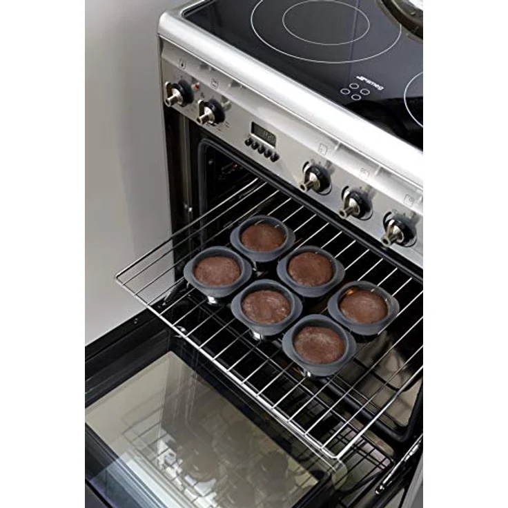 Lékué 2413006N06M017 Lava Cake Formen 100% Platin-Silikon 6 Stück – Bild 4