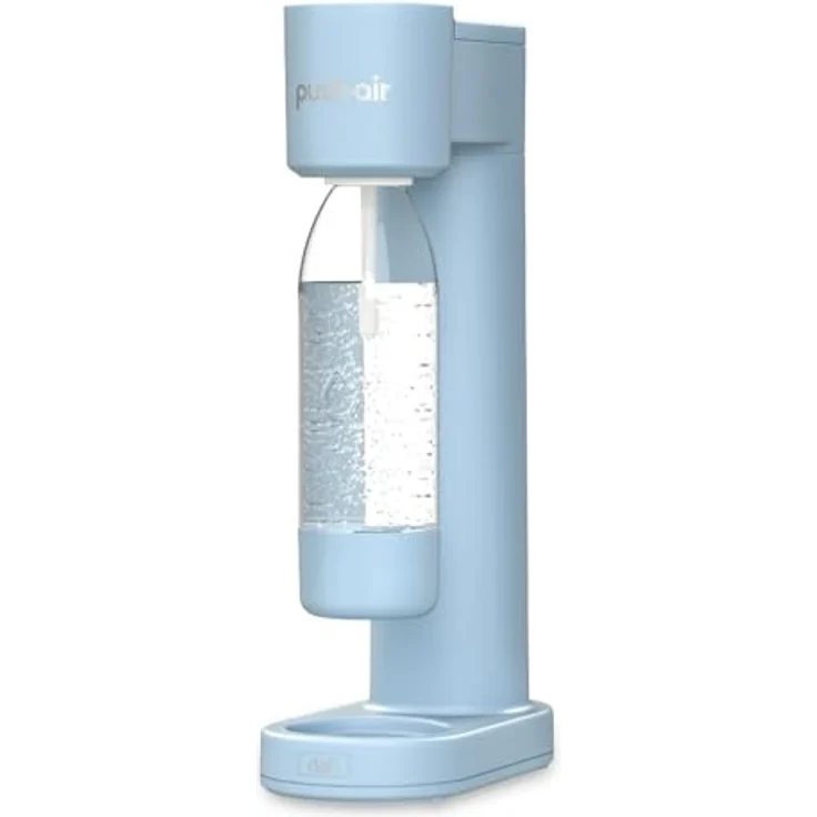 Dafi PushAir Saturator, Wassersprudler mit CO2-Kartusche und 0,7l Flasche, azur/blau – Bild 5
