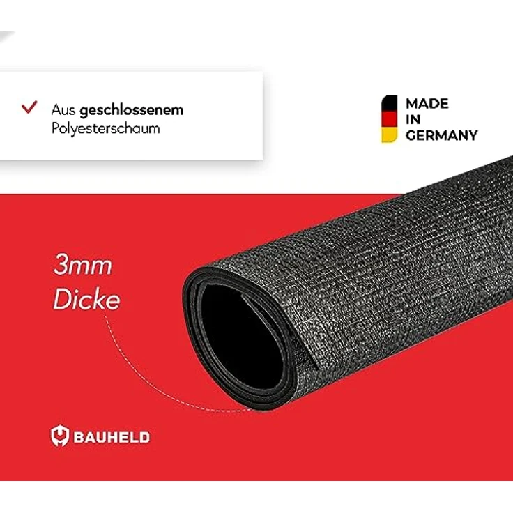 BAUHELD® Universal Waschmaschinen-Auflage [60x60cm], rutschfeste und pflegeleichte Abdeckung mit Vinyl-Beschichtung in Metallic, Made in Germany – Bild 3