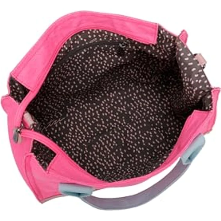 Fritzi aus Preußen Handtasche, große Canvas Handtasche 40 cm, pink, abnehmbarer Schulterriemen, crossbody tragbar – Bild 3