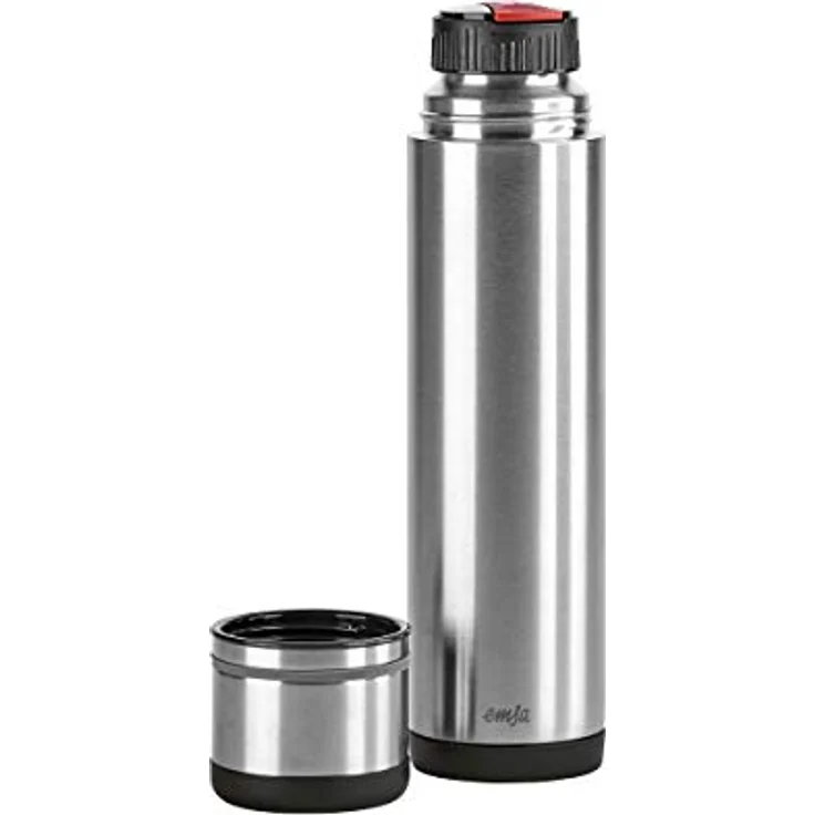 Emsa 509238 Isolierflasche, Mobil genießen, 700 ml, Safe Loc Pro Verschluss, Schwarz-Anthrazit, Mobility – Bild 3