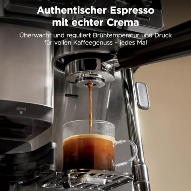 Ninja Luxe Café Mini ES301EU, 2-in-1-Espresso- und Filterkaffeemaschine mit integriertem Mahlwerk, manuellem Milchaufschäumer und Barista Assist Technologie – Bild 5