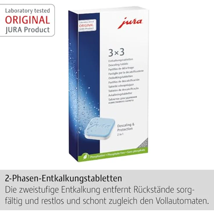 Jura 61848 Entkalkungstabletten 9 Tabletten (3 Entkalkungsvorgänge) – Bild 2