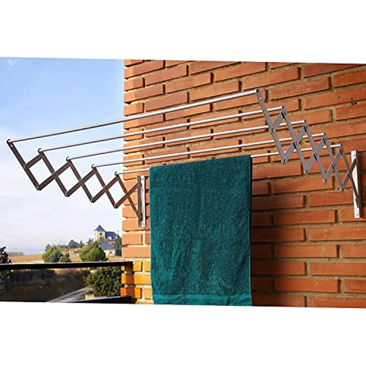 ORYX QUINIUS BeConnect! Tendedero Extensible, Aluminium 1,20 Metros, 6 Meter Länge, leicht (1,8 kg) – Bild 2