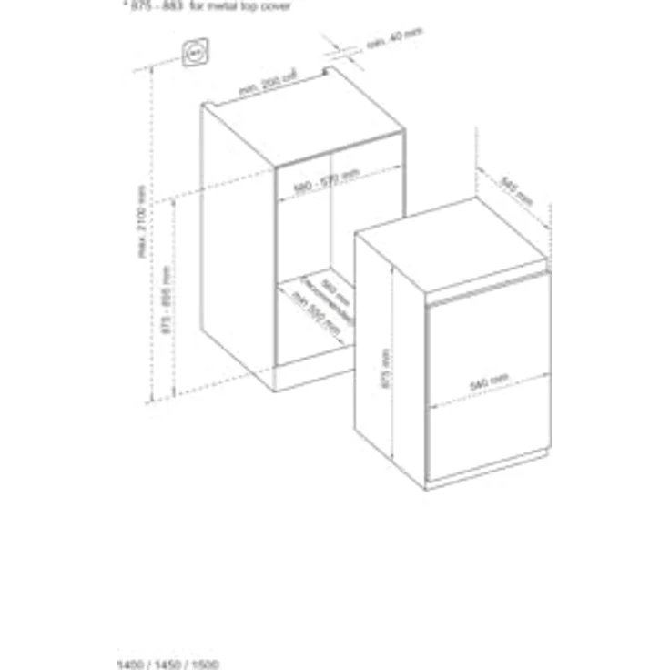 Respekta KS88.4 Kühlschrank, Einbau, weiß, Breite 54 cm, Energieklasse F – Bild 10