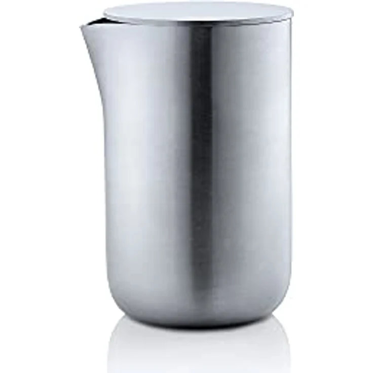 Blomus -BASIC- Sahnekännchen aus mattiertem Edelstahl mit Deckel, 120 ml Fassungsvermögen, spülmaschinengeeignet, Edelstahl, 63618 – Bild 1