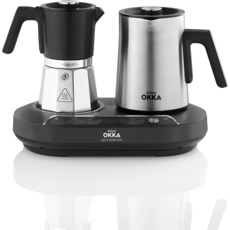 Arzum Okka Rich Moka Pot OK0027, Espressokanne, Schwarz
