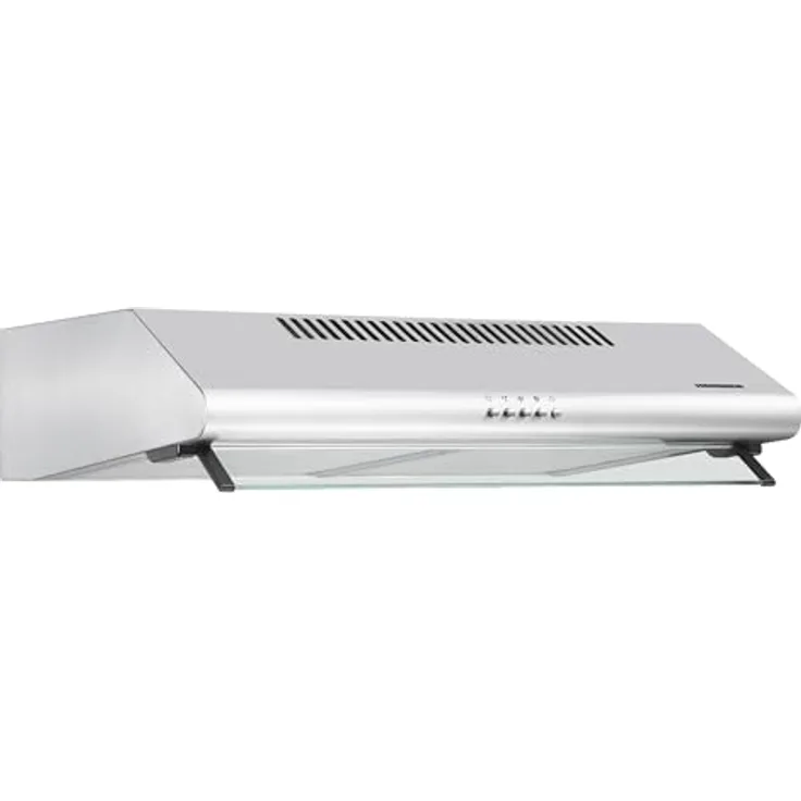 HEINNER XCH-450S, 60 cm Unterbau-Dunstabzugshaube mit doppelt Motor, 326,4 m³/h Absaugleistung, Edelstahl, 3 Geschwindigkeiten, LED-Beleuchtung, 120 mm Abluftrohr, 5 Jahre Garantie