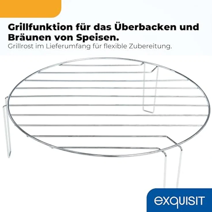 Exquisit Einbau-Mikrowelle EMW525-G-020 inox, 25 Liter, 900 W, Grillfunktion, Automatikprogramme, Kindersicherung – Bild 8