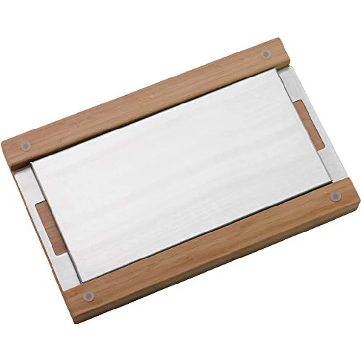 WMF Brot-Schneidebrett, mit Krümmelschale, 44 x 27 x 4,8 cm, Bambus, Gitterform, klingenschonend – Bild 6