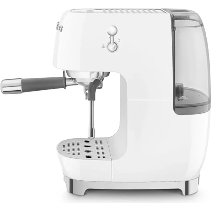 Smeg ECF03WHEU, Premium Siebträgermaschine im 50’s Style, weiß, mit Cold-Brew-Funktion und 15bar Pumpendruck – Bild 2
