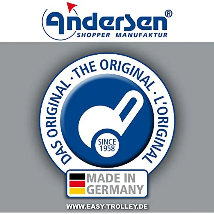 Andersen Shopper Tasche Hera 44 Liter rot – Bild 4