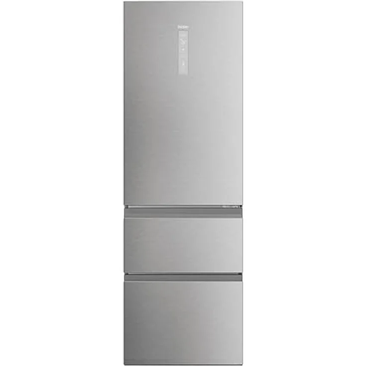 Haier 3D 60 Series 5 HTW5618CNMG Kühlschrank mit Direct Access-Schubladen, AirFlow, WLAN, ABT-Technologie, Invertermotor, My Zone, Humidity Zone, TotalNoFrost, An 60 cm, 360 l, LED-Licht, in Edelstahl – Bild 1