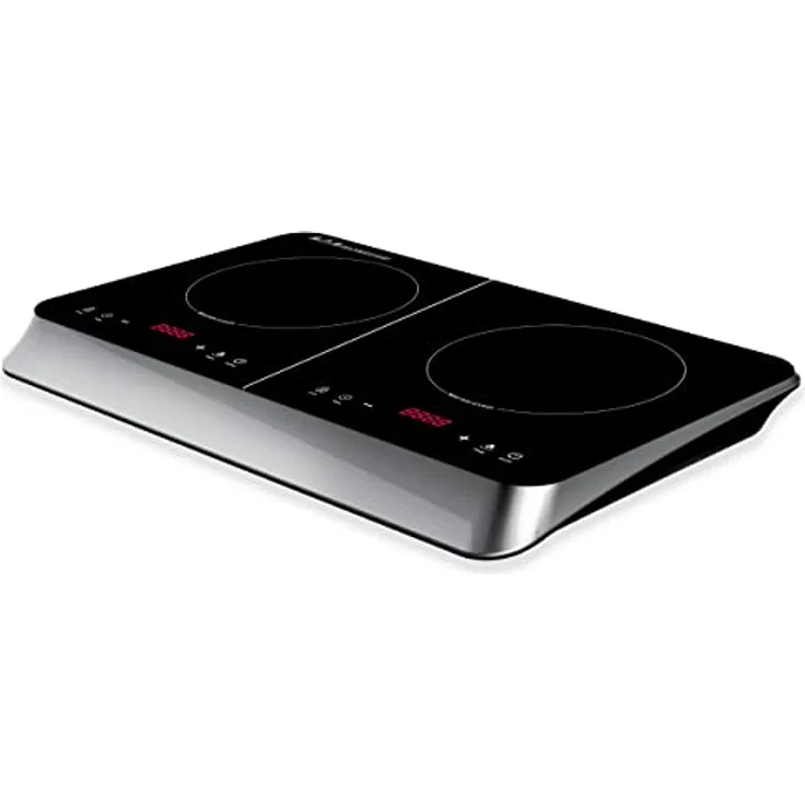 Ardes AR1F602 Induktionskkochplatte, Standgerät, 2 Zonen, Breite 59 cm, schwarz – Bild 2