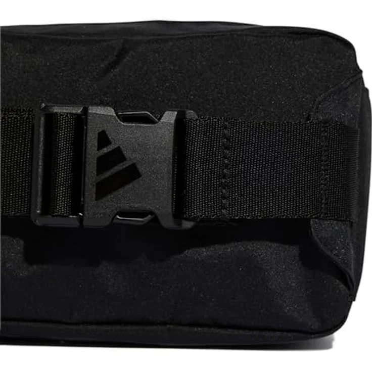 adidas Originals Gürteltasche Linear Bumbag, Sportliche Gürteltasche aus 100% recyceltem Polyester in Schwarz mit verstellbarem Hüftgurt – Bild 5