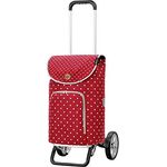 Andersen Shopper Alu Star höhenverstellbar mit Rad Ø 20cm und 41 Liter Tasche Ole rot