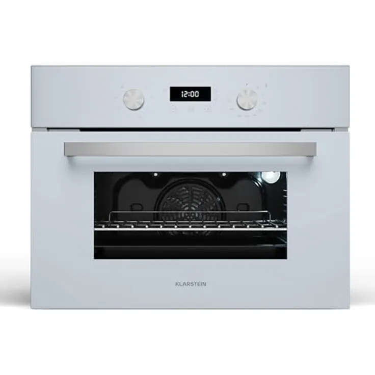Klarstein SpaceSmart Einbaubackofen 41 L, 8 Funktionen, Dampfreinigung, Digitaler Timer, Energieklasse A, Kompaktes Design