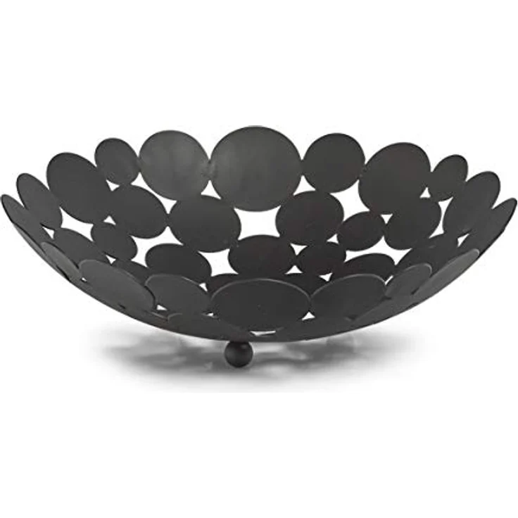 ZELLER PRESENT SCHÖNER LEBEN. PRAKTISCH WOHNEN. Zeller, Metall, Schwarz, small, 27412 - Vielseitige Schale aus schwarzem Metall mit modernem Cut-Out-Design – Bild 2