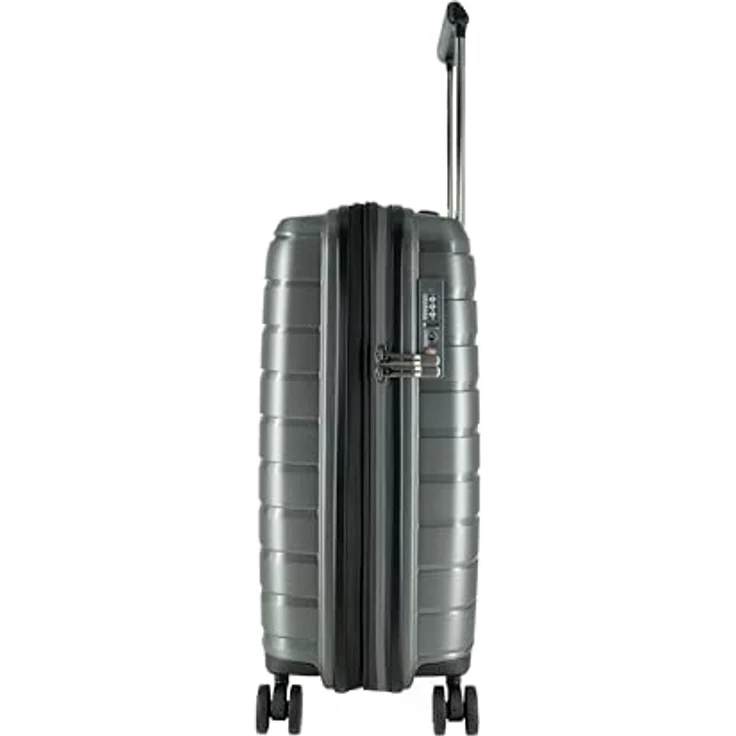 Travelite Air Base, Kabinentrolley 55 cm mit Dehnfalte, grau, 100% Polypropylen – Bild 3