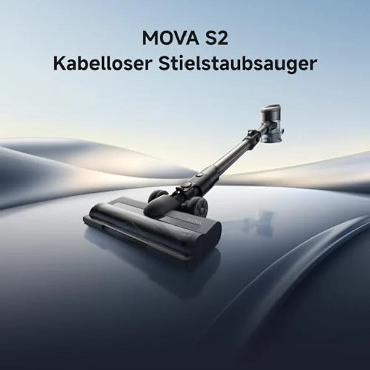MOVA S2 Stielsauger, Akkubetrieb mit 460 Watt, 25.000 Pa Saugkraft, 60 Minuten Akkulaufzeit, 5-stufiges Filtersystem und integriertes LED-Display – Bild 2