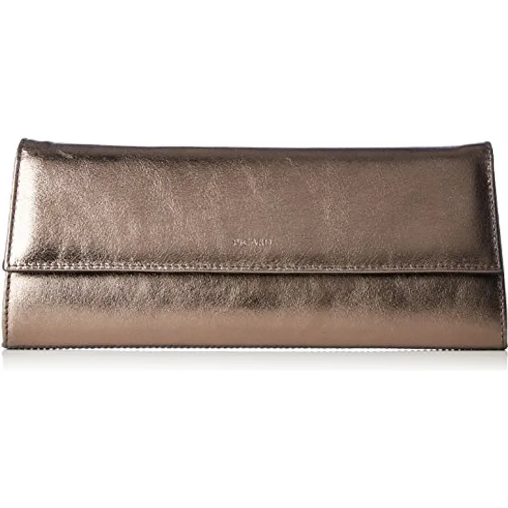 Picard Auguri Clutch Tasche, 100% Leder, grau, 26 cm x 3 cm x 12 cm