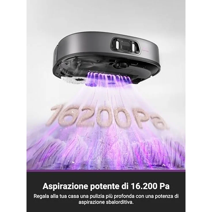 EUREKA J15 Pro Ultra Roboterstaubsauger Bodenreiniger, leistungsstarker 16200 Pa, warmes Wasser bei 75 ℃, KI Kartierung, Selbstreinigung - Weiß – Bild 2