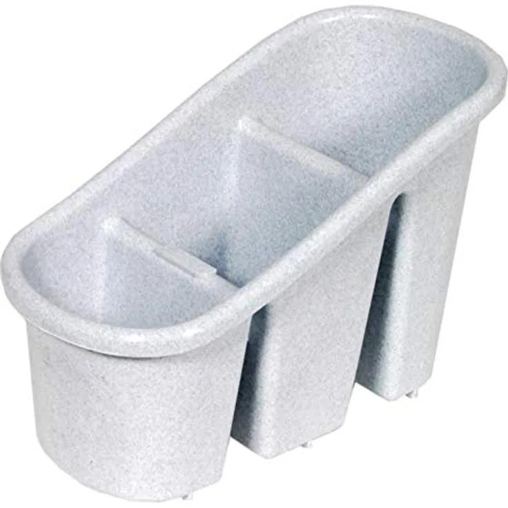 CURVER Abtropfgestell – Bestecktrockner für Küchenspüle – 11 x 22 x 14 cm – Grau