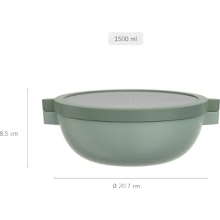 Mepal Vita, Lunchbox, Blau - Bento-Lunchbowl, 1,5 l, luft- und auslaufsicher – Bild 3