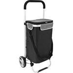 bremermann Einkaufstrolley BRINKUM, Handwagen, Einkaufswagen mit Abnehmbarer Tasche (schwarz)
