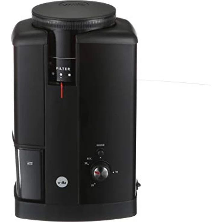 Wilfa SVART AROMA - elektrische Kaffeemühle mit Kegelmahlwerk – 32 Mahlgradeinstellungen,  Timerfunktion für Kaffeemengeneinstellung, Bohnenbehälter für 250gr Kaffee, 130 Watt, schwarz – Bild 5