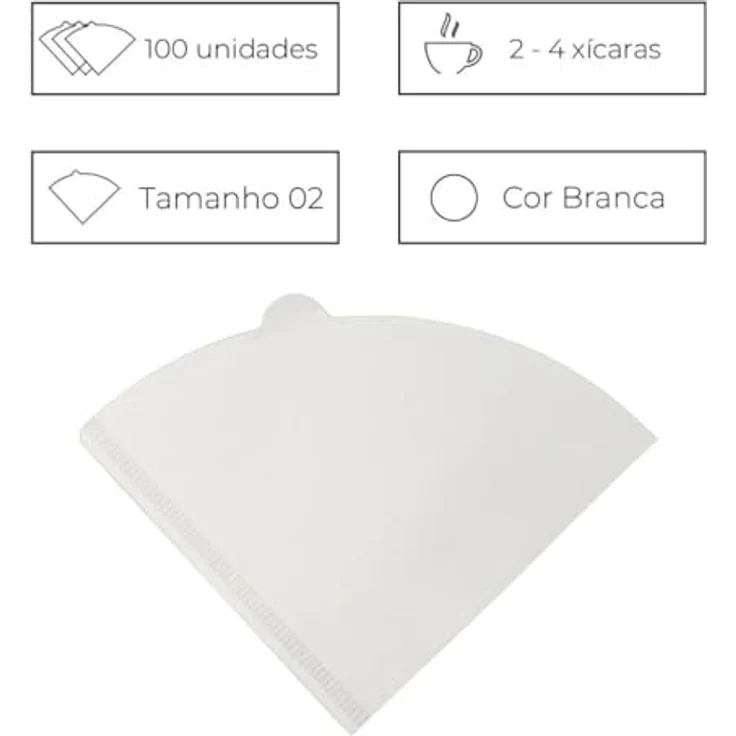 Hario Kaffeefilter für V60 02 Handkaffeefilter weiß 100 Stück – Bild 4