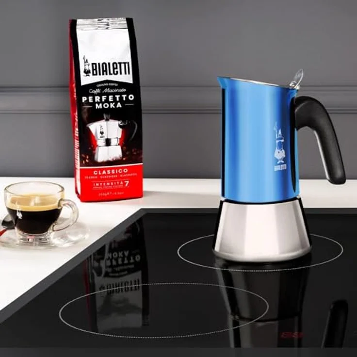 Bialetti New Venus 6 Tassen Espressokocher, blau – Bild 6