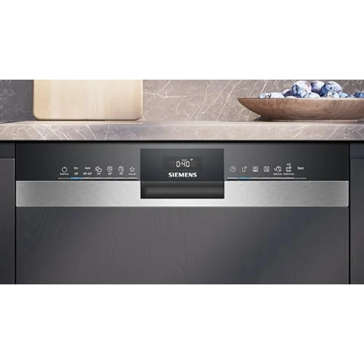 Siemens iQ300, Teilintegrierter Geschirrspüler, 60 cm, Edelstahl, XXL, SX53ES02CE – Bild 2