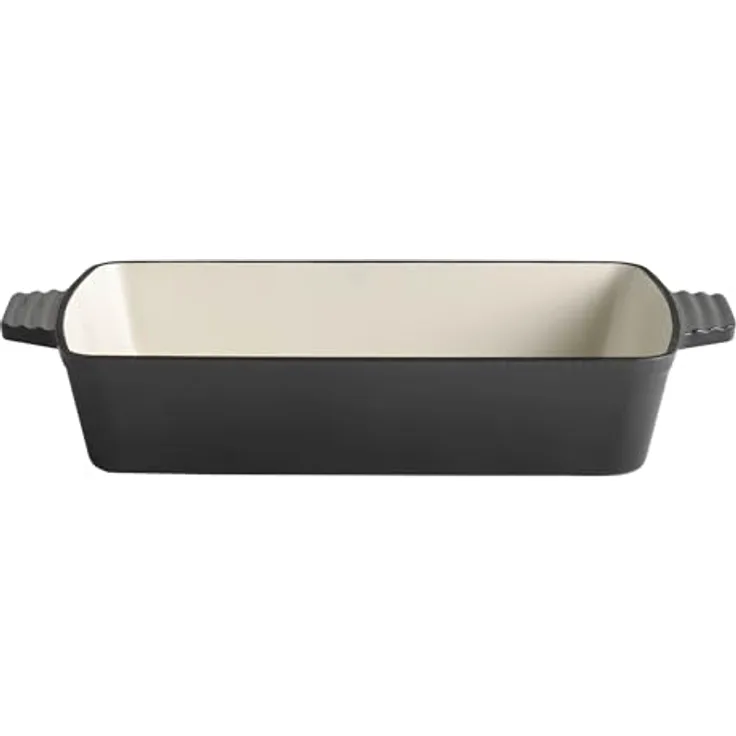 APS 88311 Auflaufform "5 STARS", Ofenform aus Gusseisen, induktionsgeeignet, anthrazit, 33 x 24 cm, 3,5 Liter