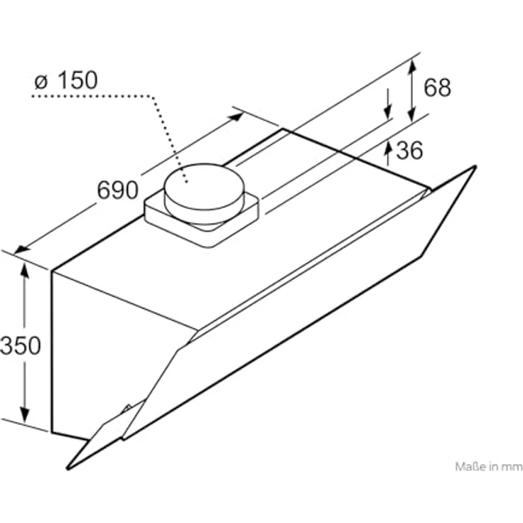 Siemens LC95KA670 Kopffreihaube 90 cm Schwarz Klarglas – Bild 5