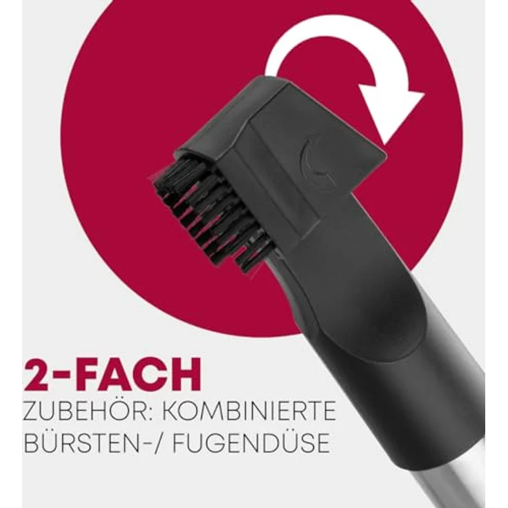 CLATRONIC Bodenstaubsauger BS 1300 N, mit 5-fach Mikrofiltersystem, 700 Watt, Edelstahl-Teleskoprohr – Bild 5