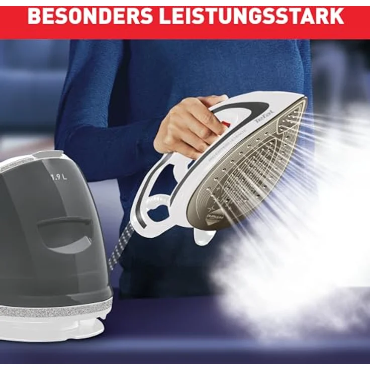 Tefal GV9567 Pro Express Ultimate Dampfbügelstation | 7,7 Bar | 155 g-Min. kontinuierlicher Dampf | 500 g-Min. Extra-Dampfstoß | weiß – Bild 5
