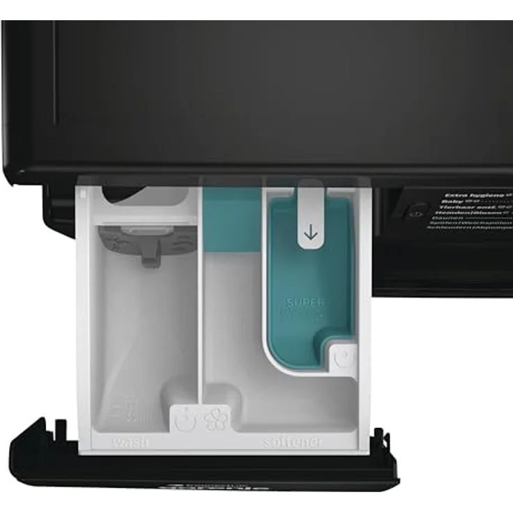 Gorenje WPNEI84A1DTSB Waschmaschine mit Dampffunktion, 8 kg, 1400 U/min, 15 Programme, Totaler AquaStop, Wave Active Trommel, ExtraHygiene, PowerWash, Schwarz – Bild 6