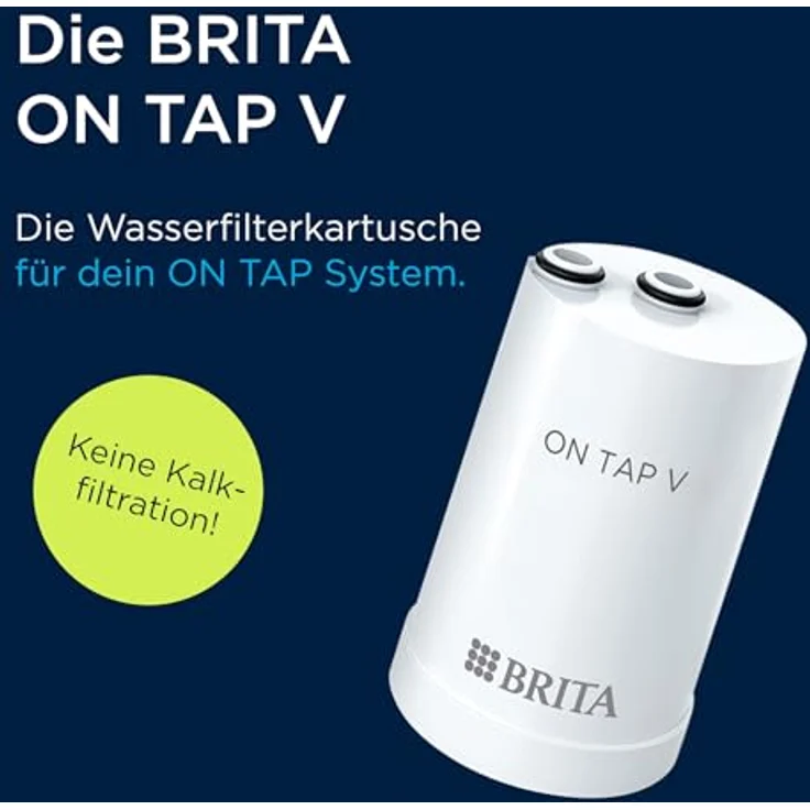 BRITA ON TAP V CU CE Wasserfilterkartusche 1 Stück(e), 4-stufige Wasserfiltration für frisches, gefiltertes Wasser - blau – Bild 3