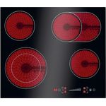 Bomann® Autarkes Kochfeld | 4 Zonen | Glaskeramikkochfeld 6600W & Kochstoppautomatik | Schwarz