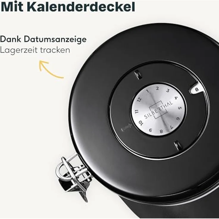 SILBERTHAL Kaffeedose 500g luftdicht, Edelstahl, (1-tlg) – Bild 5