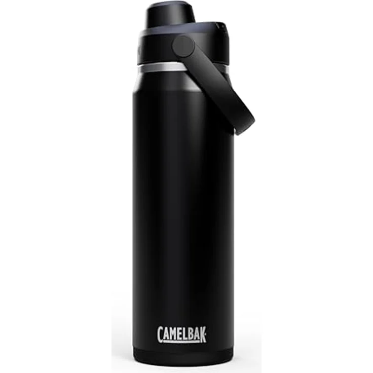 CAMELBAK Thrive Chug Wasserflasche, isolierter Edelstahl, auslaufsicher, 740 ML, leicht zu tragen, Schwarz – Bild 1