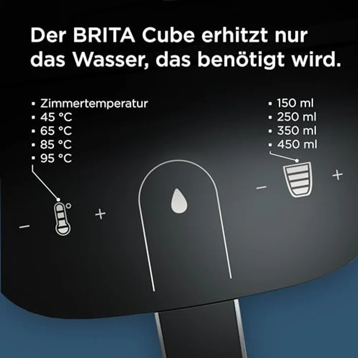 BRITA Heißwasserspender Cube, 4 l, 2150 W, einstellbares Tassenvolumen & Temperatur, MAXTRA PRO Filter, selbstreinigend, UV-C-Technologie – Bild 2