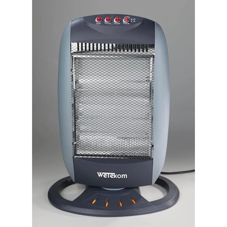 Westfalia Halogen Heizgerät, tragbares Heizgerät mit 3 Stufen, 400/800/1200 Watt, geräuschlos und schnell aufheizend – Bild 1