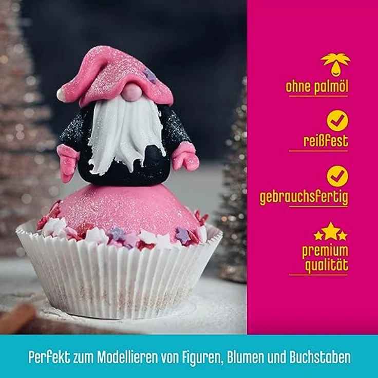 Rollfondant Pink 250 g – Bild 3