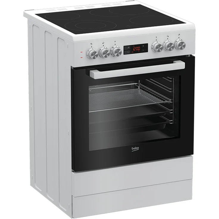 Beko FSM67320GWS, Herd, A, Standgerät, Betriebsart Ofen elektrisch, Anzahl Kochfelder 4, Volumen 72 l, Breite 70 cm – Bild 3