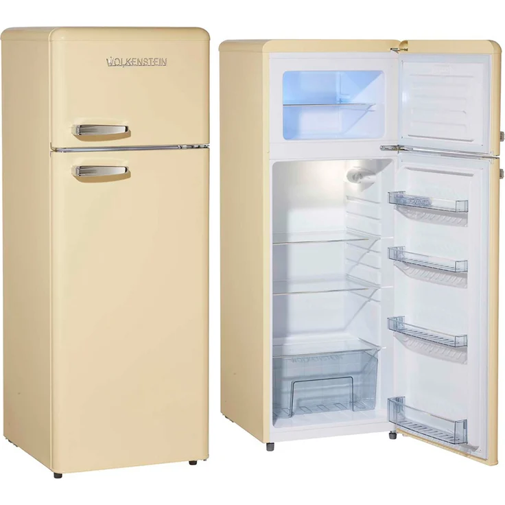 Wolkenstein GK212.4RT SC Kühl-Gefrierkombination, freistehend, cremefarben, NoFrost, LED, Breite 54.5 cm – Bild 3