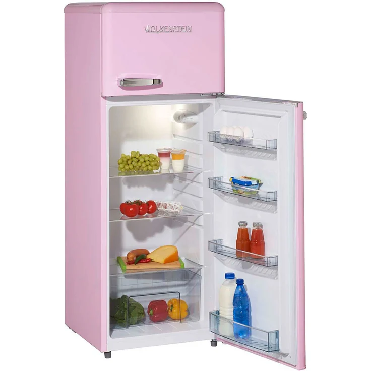 Wolkenstein GK212.4 RT Kühl-Gefrierkombination, freistehend, pink, NoFrost, LED, Lagerzeit bei Störung 18 h, Breite 54,5 cm – Bild 11