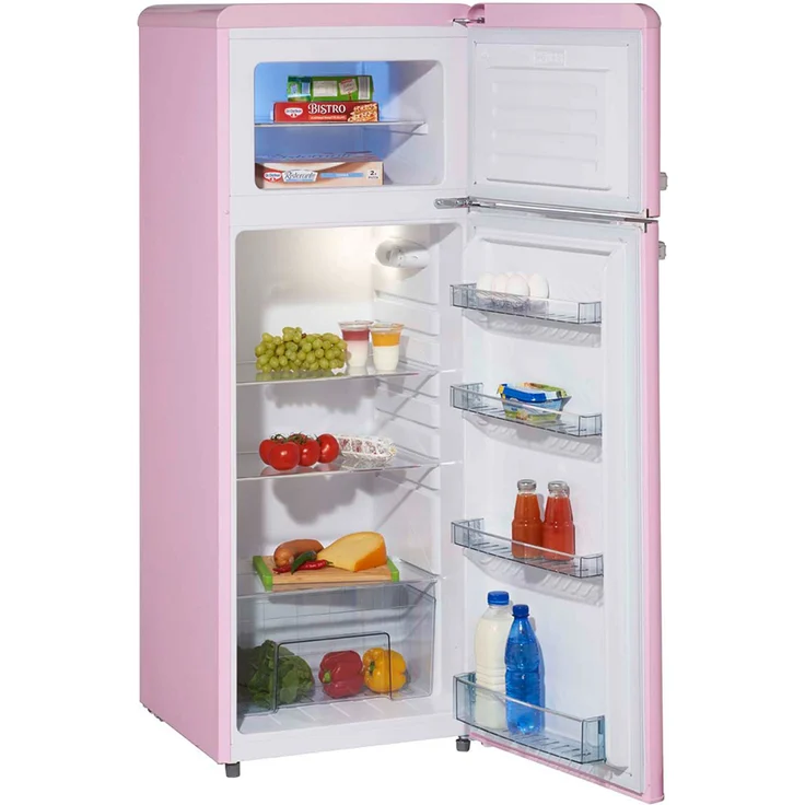 Wolkenstein GK212.4 RT Kühl-Gefrierkombination, freistehend, pink, NoFrost, LED, Lagerzeit bei Störung 18 h, Breite 54,5 cm – Bild 10