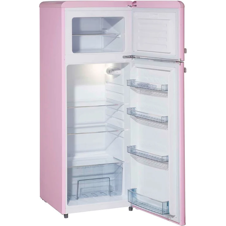Wolkenstein GK212.4 RT Kühl-Gefrierkombination, freistehend, pink, NoFrost, LED, Lagerzeit bei Störung 18 h, Breite 54,5 cm – Bild 9